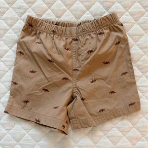 Carter's Tan Dinosaur Print Kids Shorts